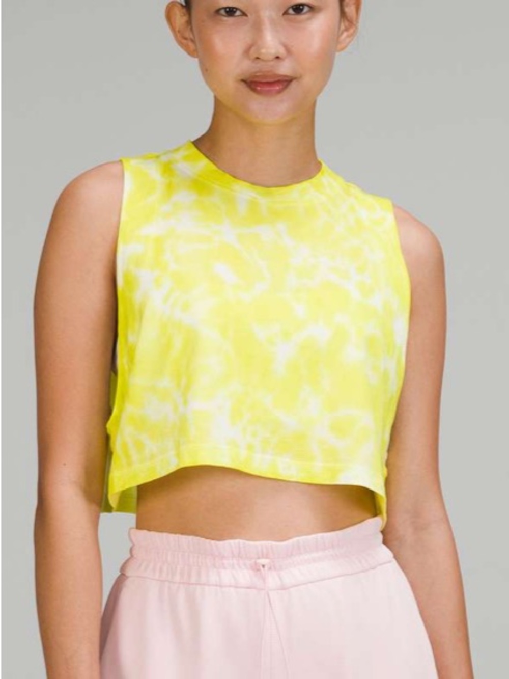 Lululemon All Yours Cropped Cotton Tank Top *Tie Dye